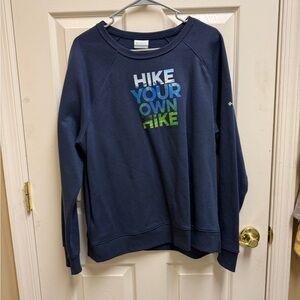 Columbia Dark Blue Sweatshirt with Graphic